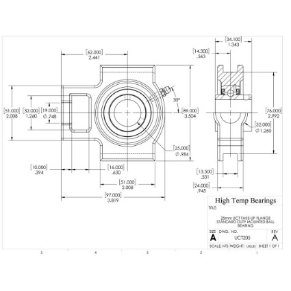 Picture of 25mm Set Screw Mounted Take Up Bearing
