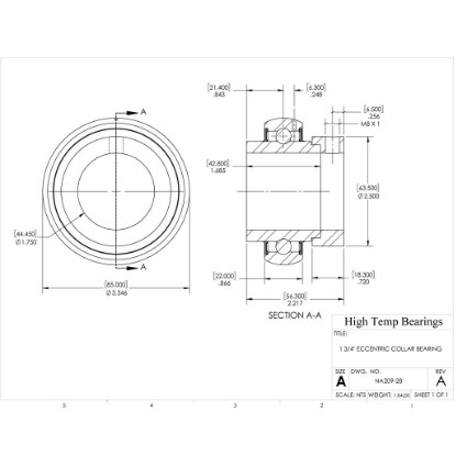 Picture of 1-3/4" Mounted Eccentric Bearing Insert
