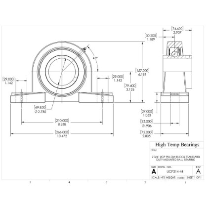 Picture of 2-3/4" Set Screw Mounted Pillow Block Bearing