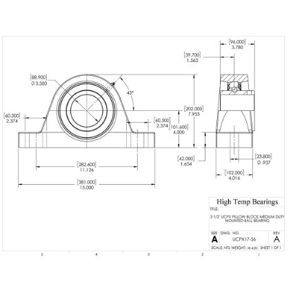 Picture of 3-1/2" Medium Duty Mounted Pillow Block Bearing