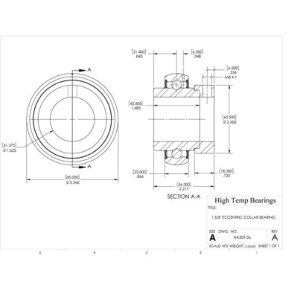 Picture of 1-5/8" Mounted Eccentric Bearing Insert