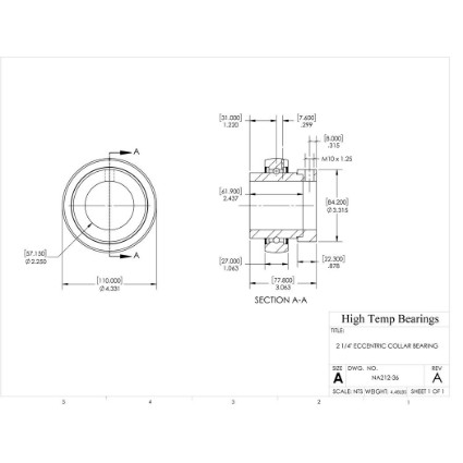 Picture of 2-1/4" Mounted Eccentric Bearing Insert