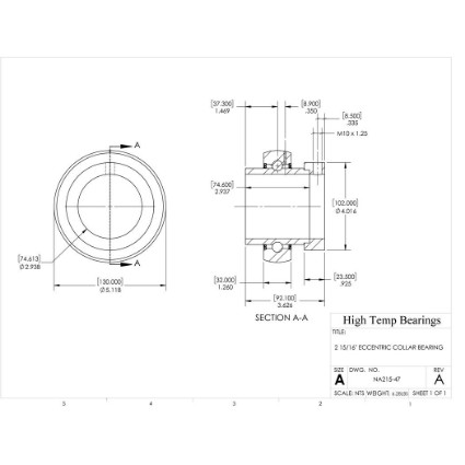Picture of 2-15/16" Mounted Eccentric Bearing Insert