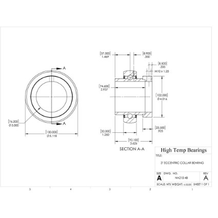 Picture of 3" Mounted Eccentric Bearing Insert