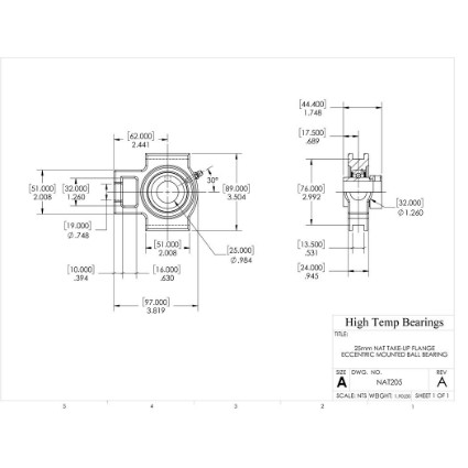 Picture of 25mm Eccentric Mounted Take Up Bearing