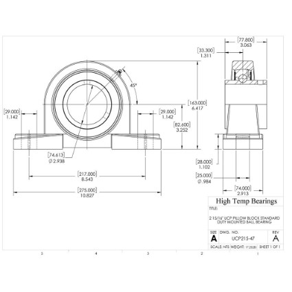 Picture of 2-15/16" Set Screw Mounted Pillow Block Bearing