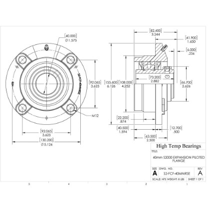 Picture of 40mm S2000 Expansion Piloted Flange Heavy Duty Bearing