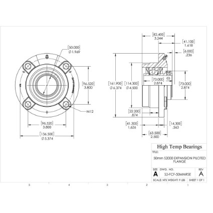 Picture of 50mm S2000 Expansion Piloted Flange Heavy Duty Bearing