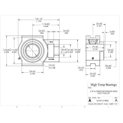 Picture of 2-3/16" S2000 Expansion Wide Slot Take Up Heavy Duty Bearing