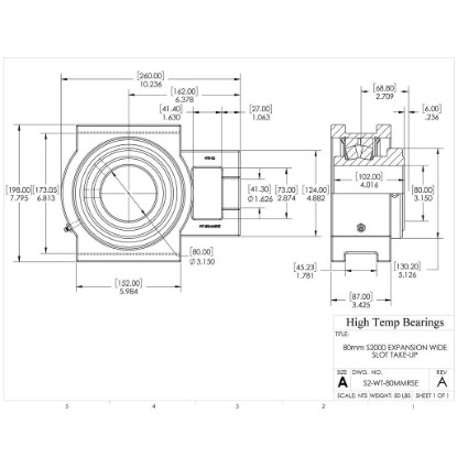 Picture of 80mm S2000 Expansion Wide Slot Take Up Heavy Duty Bearing