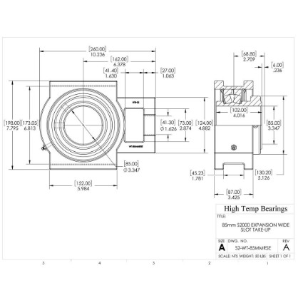 Picture of 85mm S2000 Expansion Wide Slot Take Up Heavy Duty Bearing