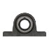 Picture of 1-1/4" 207 Narrow Eccentric Collar Non-Greaseable Solid Base Pillow Block Mounted Bearing