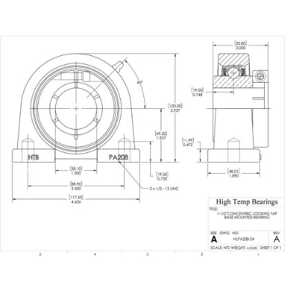 Picture of 1-1/2"Concentric Locking Tap Base Mounted Bearing