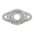 Picture of 1-1/4" 206 IP69K Stainless Steel 2 Bolt Flange Mounted Food Bearing