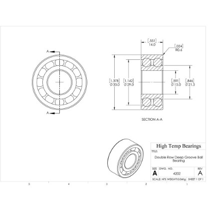 Picture of 15mm 4202 Double Row Ball Bearing