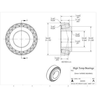 Picture of 22mm Tapered Bearing