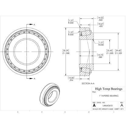 Picture of 1" Tapered Bearing