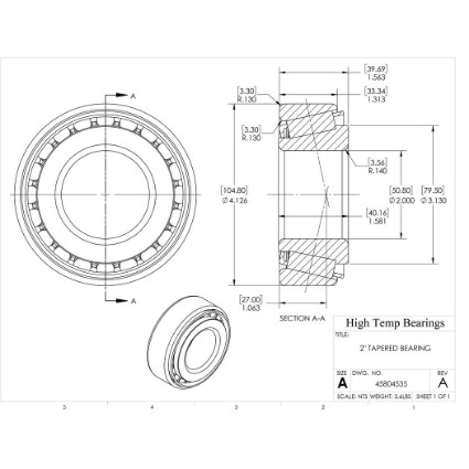 Picture of 2" Tapered Bearing