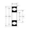 Picture of Sealed Zirconium Oxide Deep Groove Ceramic Ball Bearing