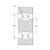 Picture of Open Silicon Carbide Deep Groove Ceramic Ball Bearing