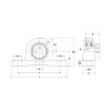 Picture of Non-Greaseable Narrow Eccentric Collar Solid Base Pillow Block