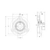 Picture of Light Duty Eccentric Collar Agriculture 3 Bolt Flange