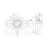 Picture of Narrow Setscrew Locking 2 Bolt Flange