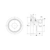 Picture of Narrow, Eccentric Collar, Non-Greaseable, Ball Bearing Insert