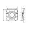 Picture of Split 4-Bolt Flange NT600 Composite Sleeve Bearing