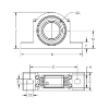 Picture of Split Pillow Block HT1000 Carbon Sleeve Bearing